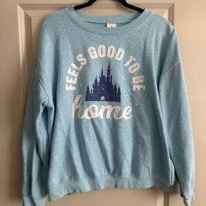 Disney Blue Sweatshirt - Feels Good to Be Home